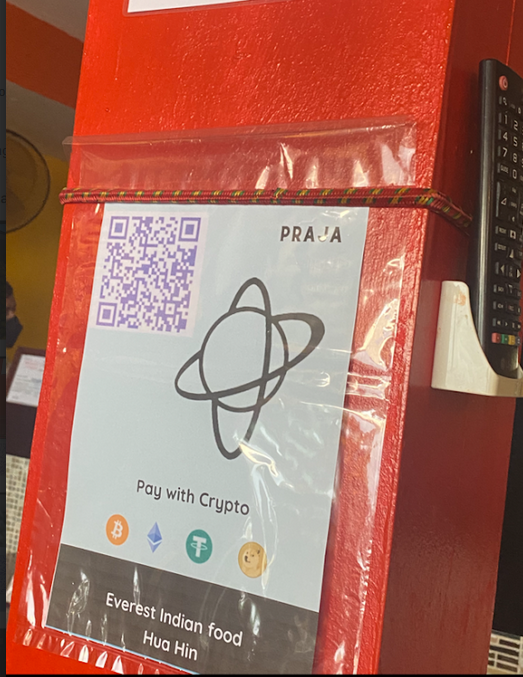 PRAJA QR Code at Partner Outlet